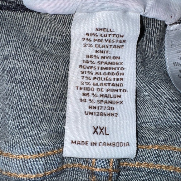 Liz Lange Maternity Jean Jeggings Womens SZ 38 X 28 Dark Blue Straight Leg - Picture 4 of 7